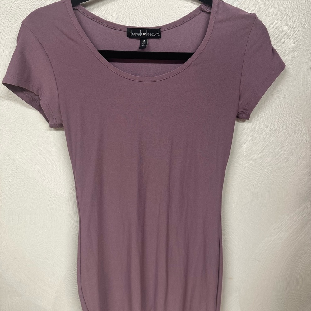 Derek Heart Women's Lavender Short Sleeve dress